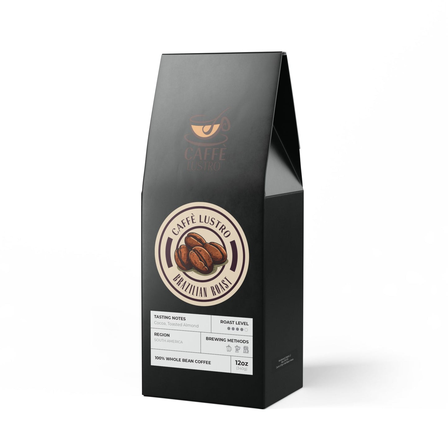 Caffè Lustro ‘Terra Lustro’ Gourmet Coffee Beans (Whole or Ground)